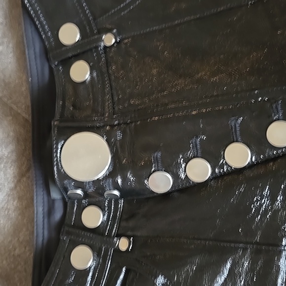 Alexander wang shiny leather skinny pants size 2 - Picture 4 of 8